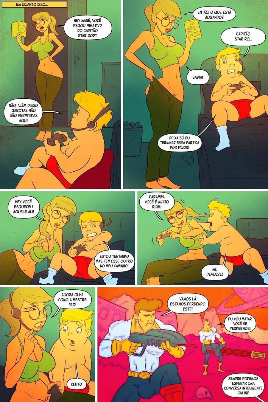 O Melhor de Jefferson: Porno Animado com Sexo Explícito nos Quadrinhos