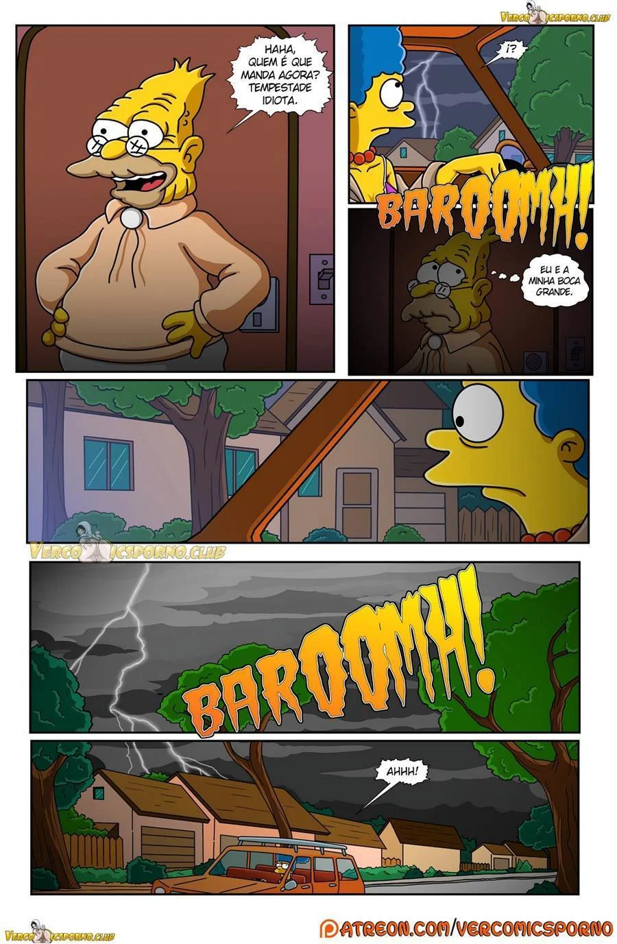 Vovô Tarado Nos Simpsons: HQ Hardcore de Sexo Explícito