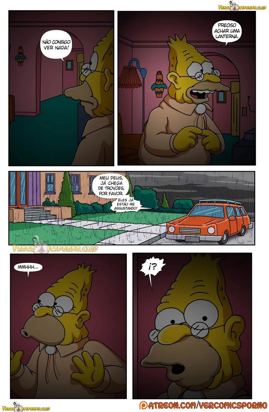 Vovô Tarado Nos Simpsons: HQ Hardcore de Sexo Explícito