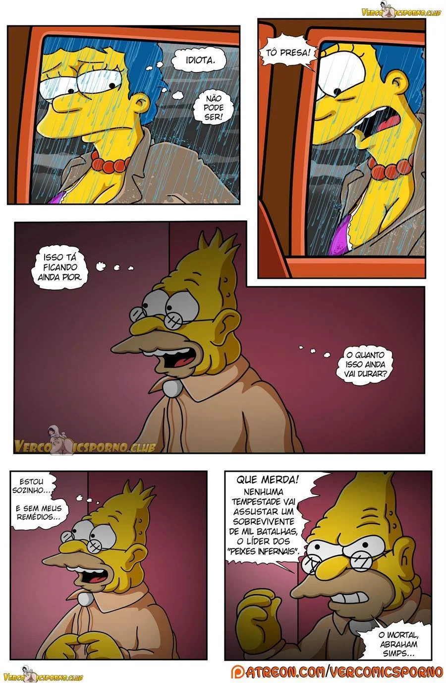 Vovô Tarado Nos Simpsons: HQ Hardcore de Sexo Explícito