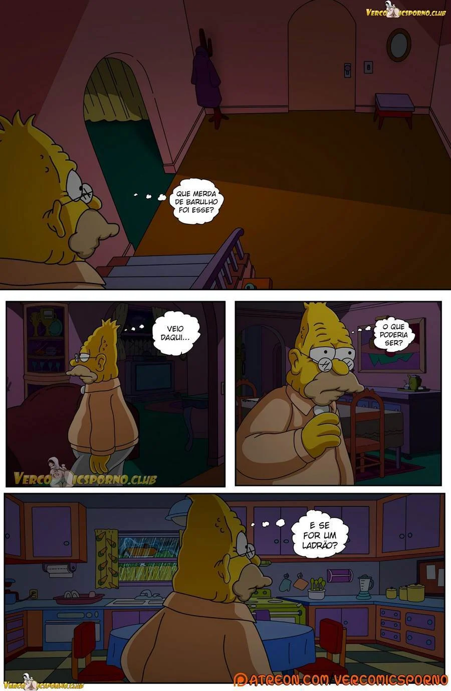 Vovô Tarado Nos Simpsons: HQ Hardcore de Sexo Explícito
