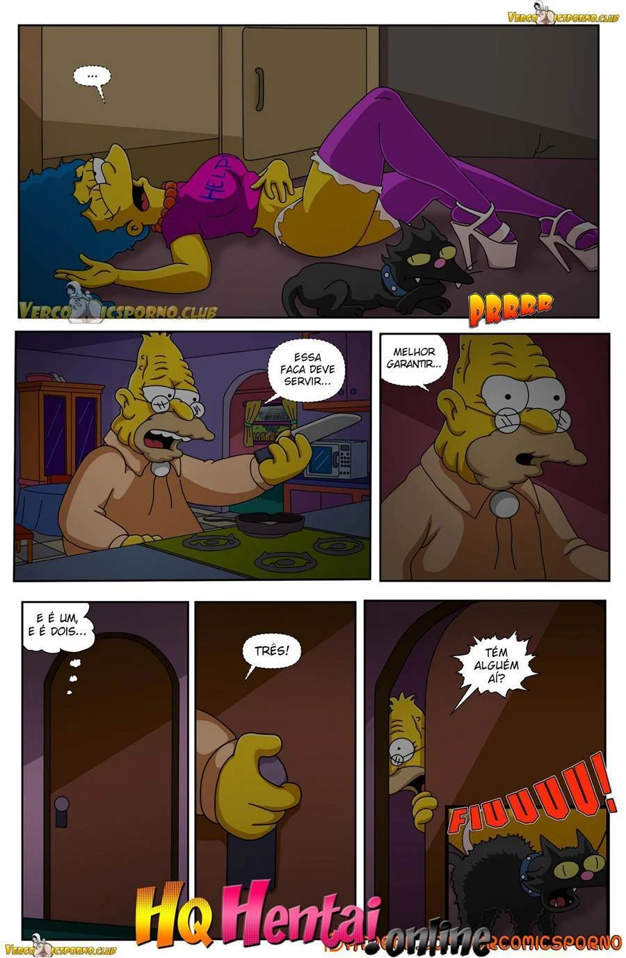 Vovô Tarado Nos Simpsons: HQ Hardcore de Sexo Explícito