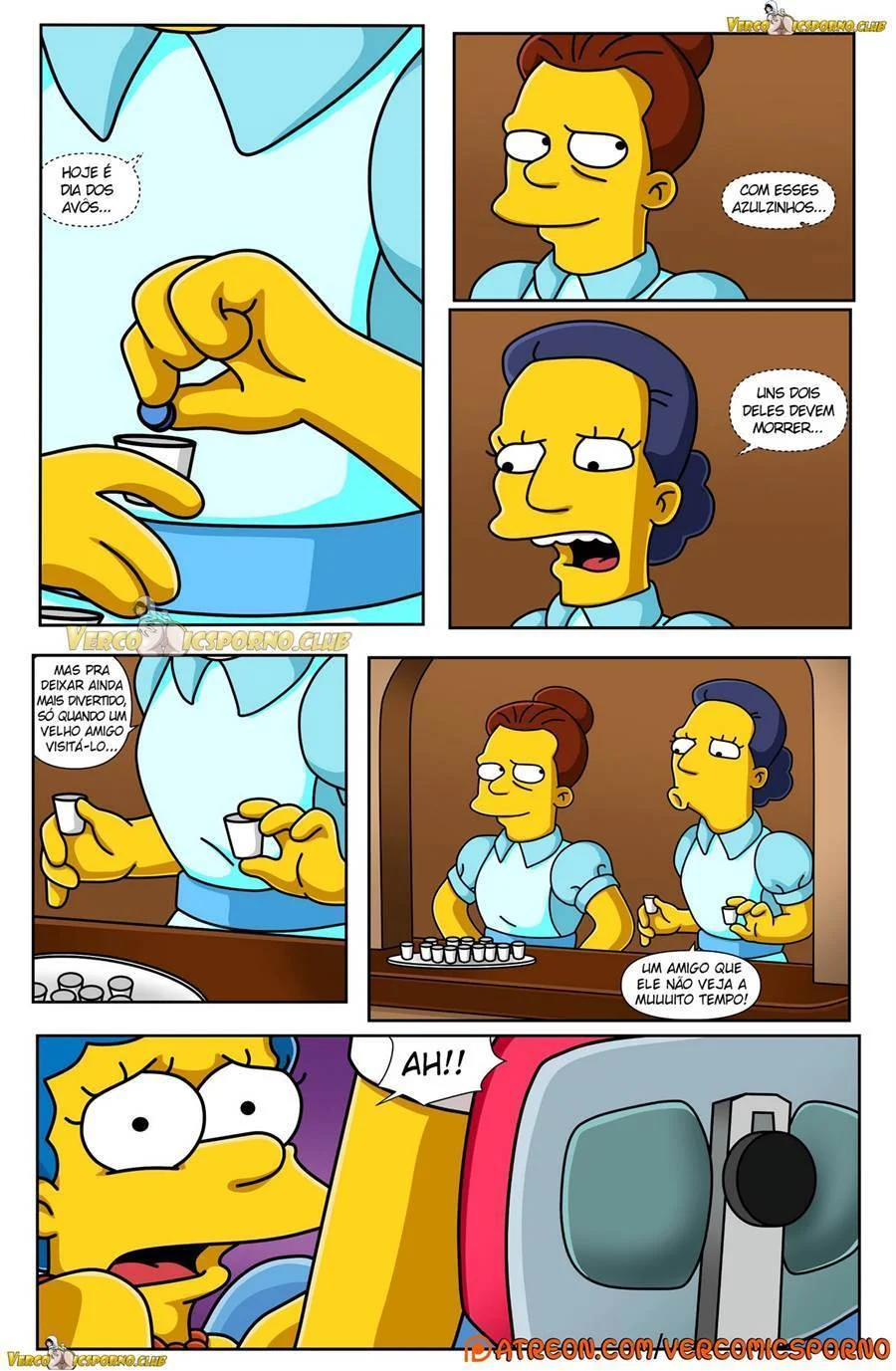 Vovô Tarado Nos Simpsons: HQ Hardcore de Sexo Explícito