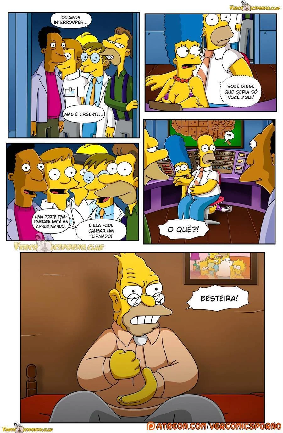 Vovô Tarado Nos Simpsons: HQ Hardcore de Sexo Explícito