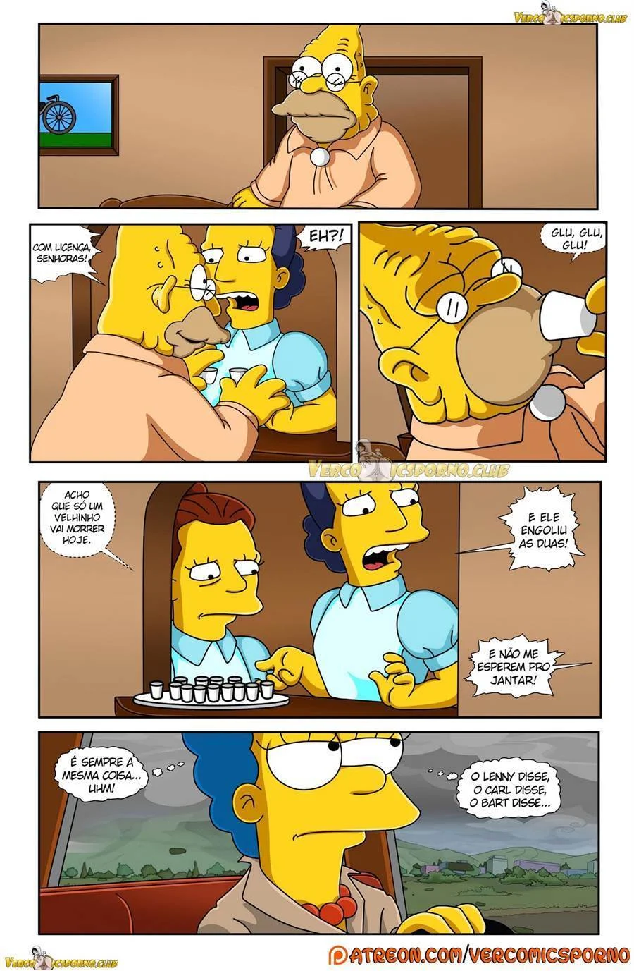 Vovô Tarado Nos Simpsons: HQ Hardcore de Sexo Explícito