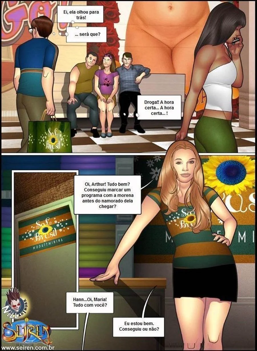 Família em Orgia: Inocente Prima Gostosa Fudida no Quarto - Quadrinhos Pornô Explícito