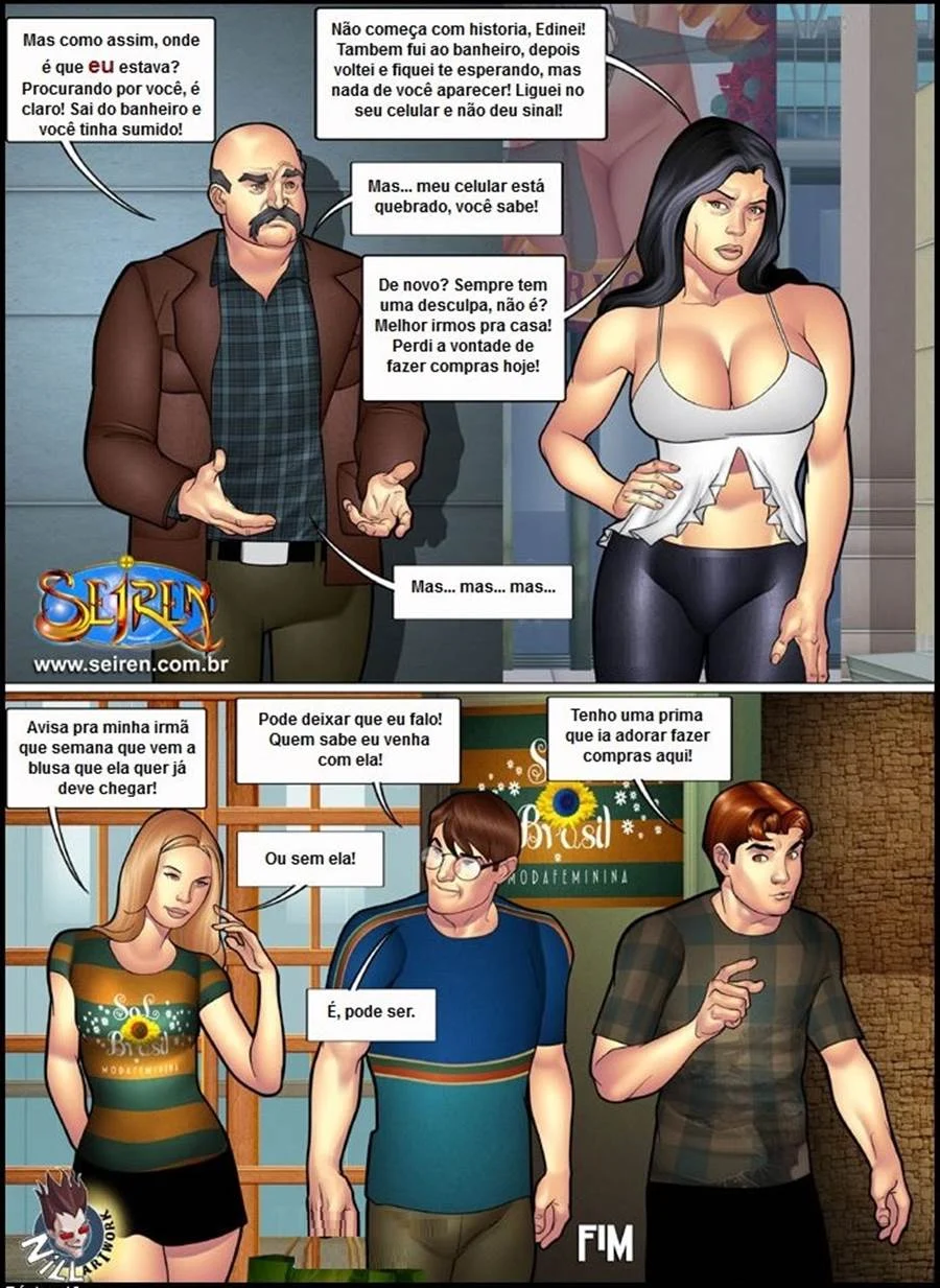 Priminha Tarada em Suruba de Família - Quadrinhos Eróticos Explícitos