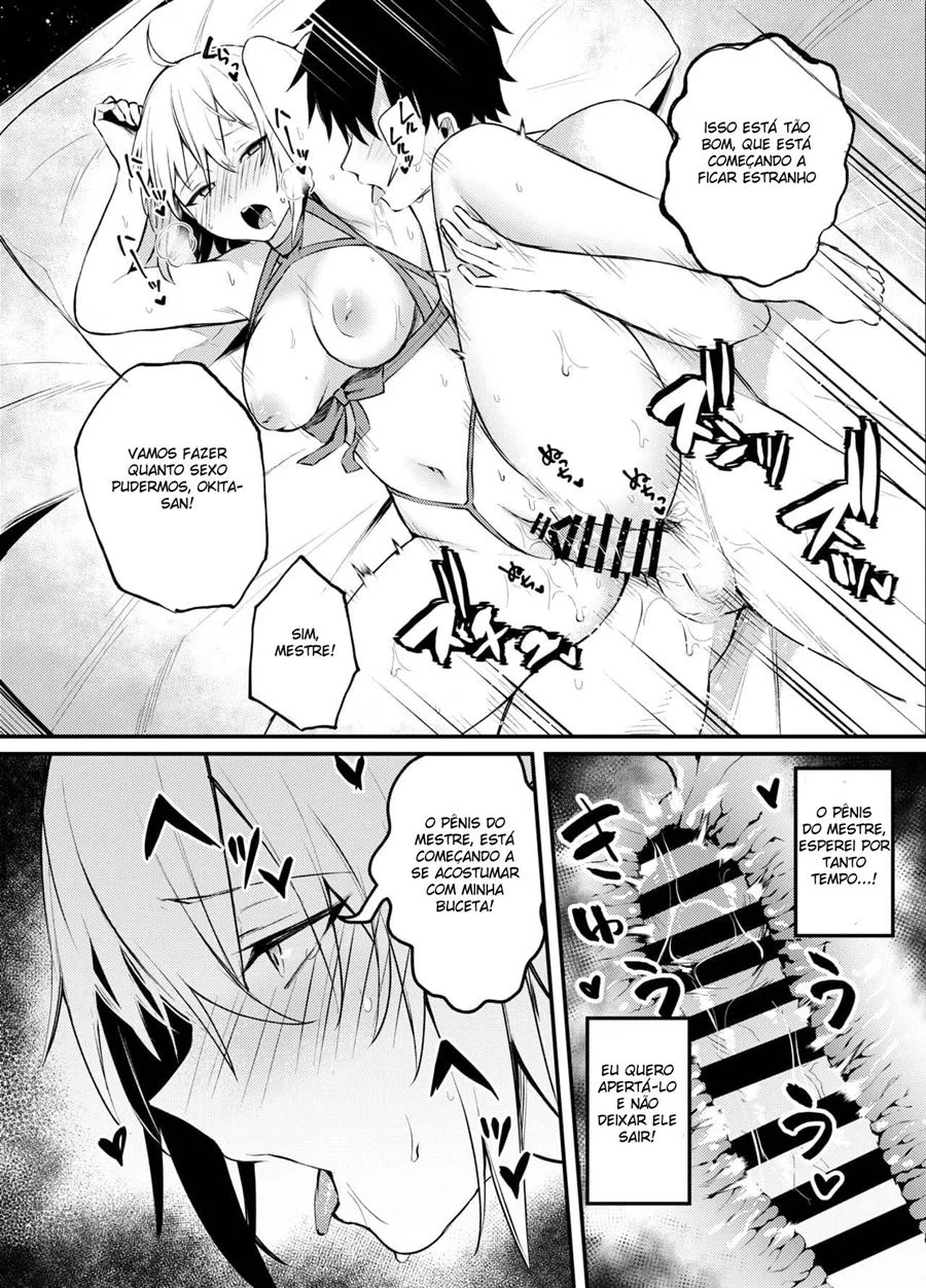 Okita-san não Aguenta Mais de Tanto Tesão