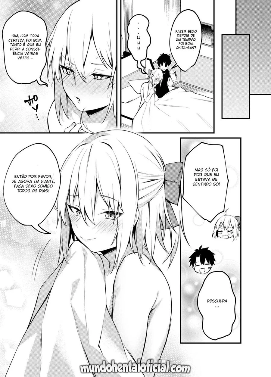 Okita-san não Aguenta Mais de Tanto Tesão