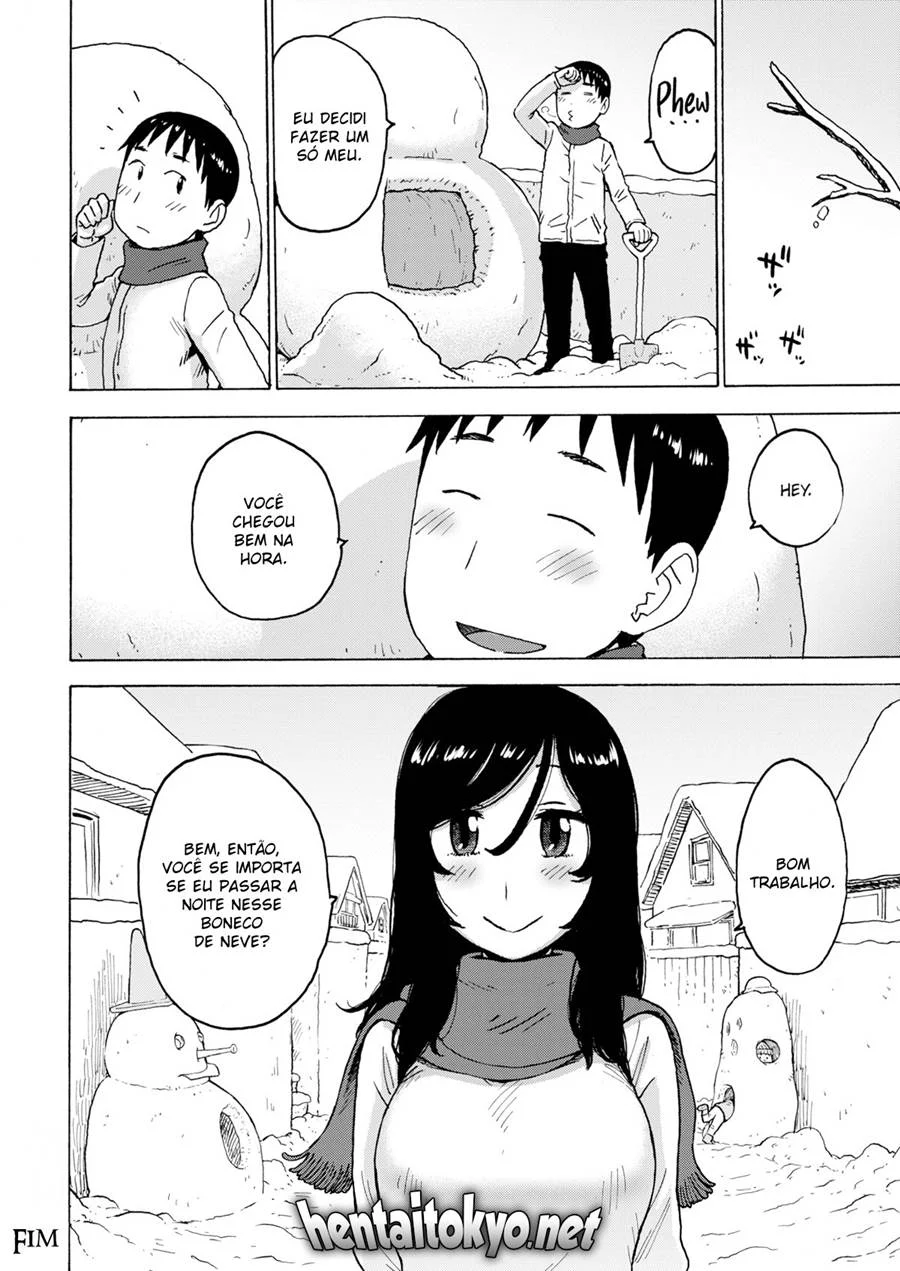 Experiência Quente Dentro do Boneco de Neve - Sexo Explicito em HQ