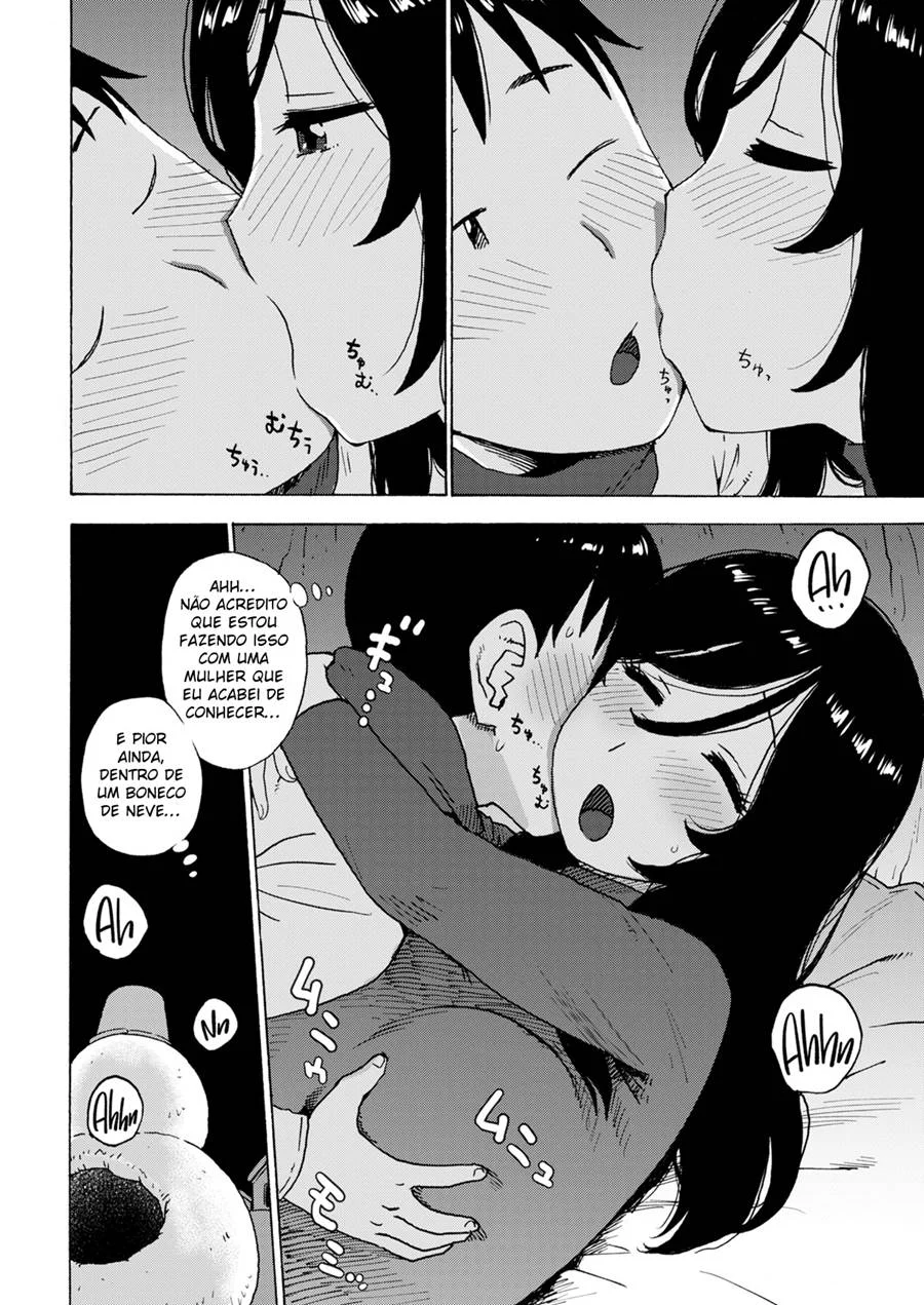 Experiência Quente Dentro do Boneco de Neve - Sexo Explicito em HQ