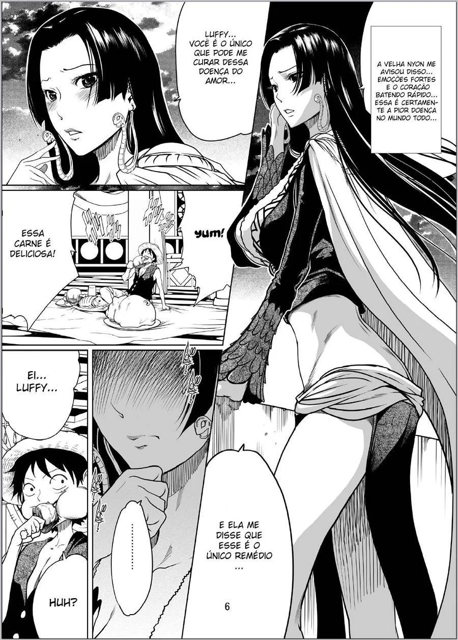 Peituda da Amazonas Arregaçada: Sexo Explícito com Boa Hancock nos Quadrinhos