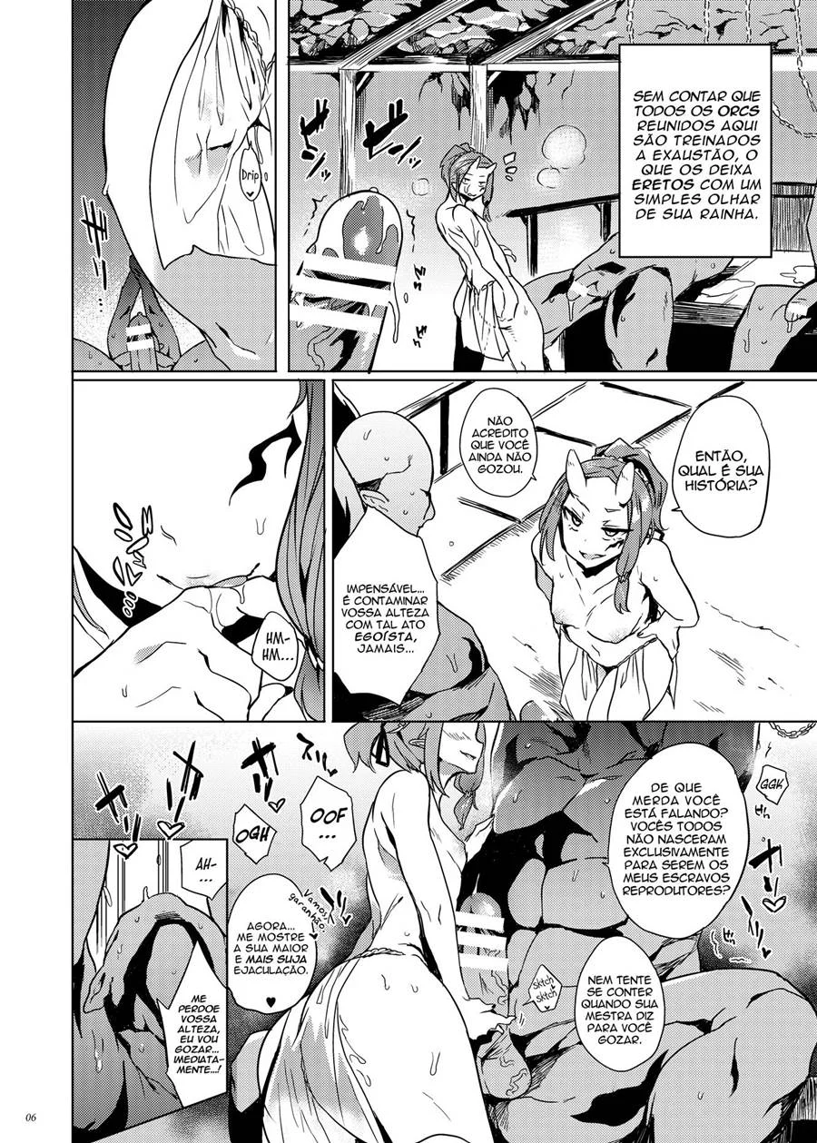 Fudendo a Princesa Orc: Quadrinhos de Sexo Explícito e Dominação Brutal