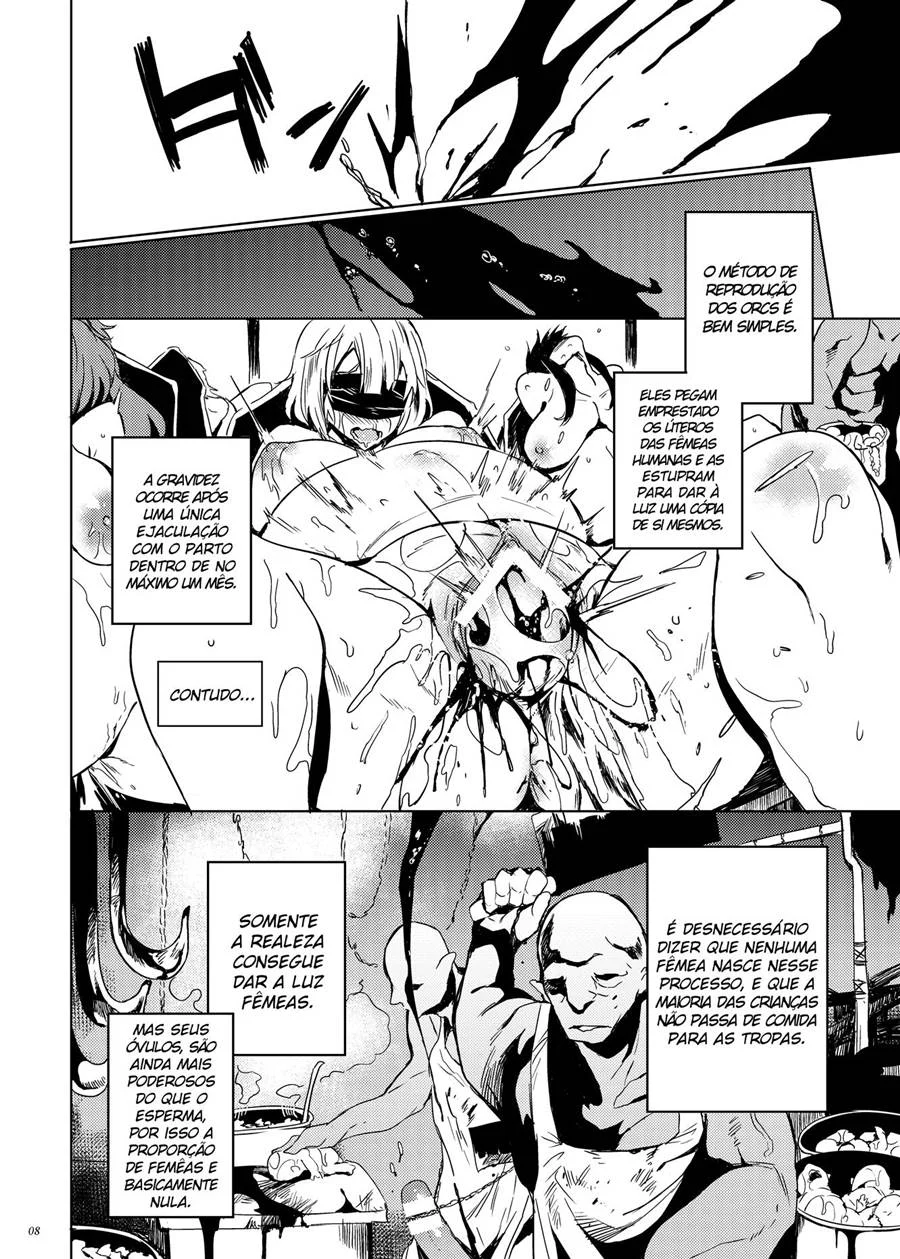 Fudendo a Princesa Orc: Quadrinhos de Sexo Explícito e Dominação Brutal