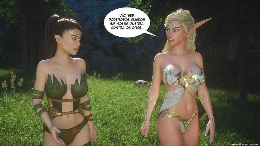 Fantasias Proibidas: Elfas Em Fogo De Tesão Nos Quadrinhos