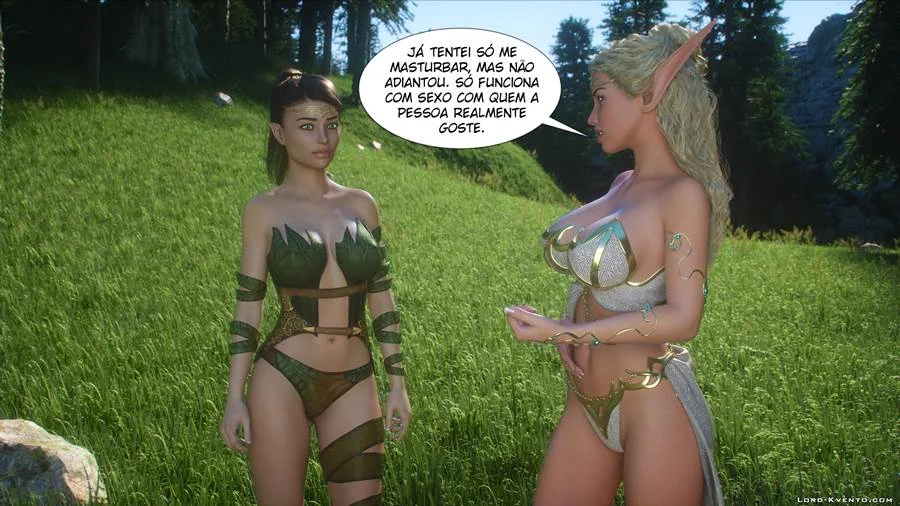 Fantasias Proibidas: Elfas Em Fogo De Tesão Nos Quadrinhos