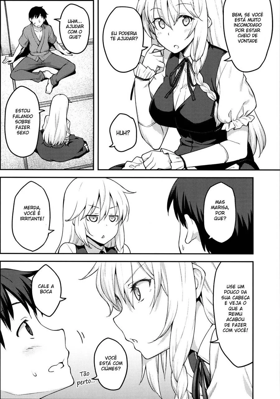 Marisa Kirisame Submissa: Quadrinhos Eróticos com Sexo Explícito