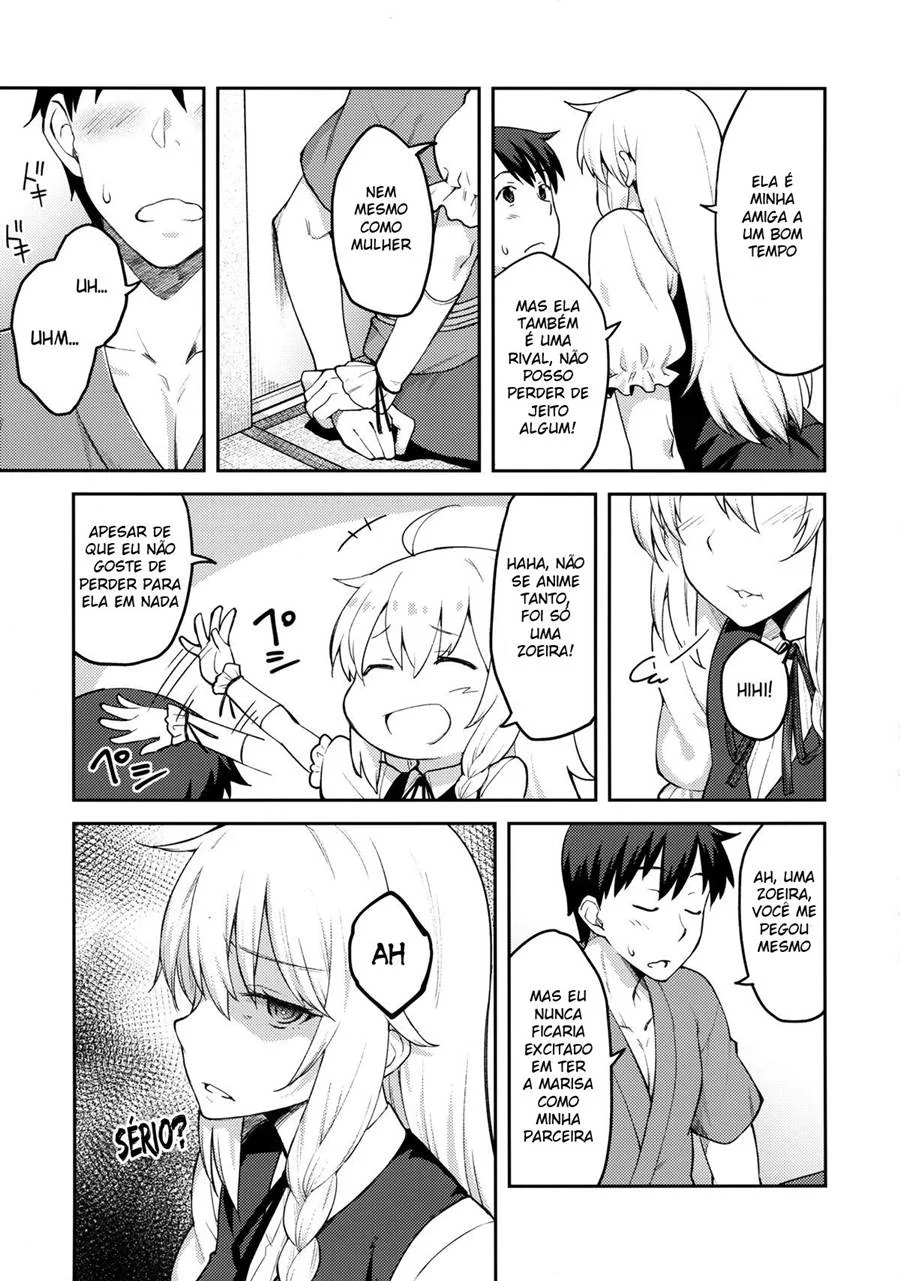 Marisa Kirisame Submissa: Quadrinhos Eróticos com Sexo Explícito