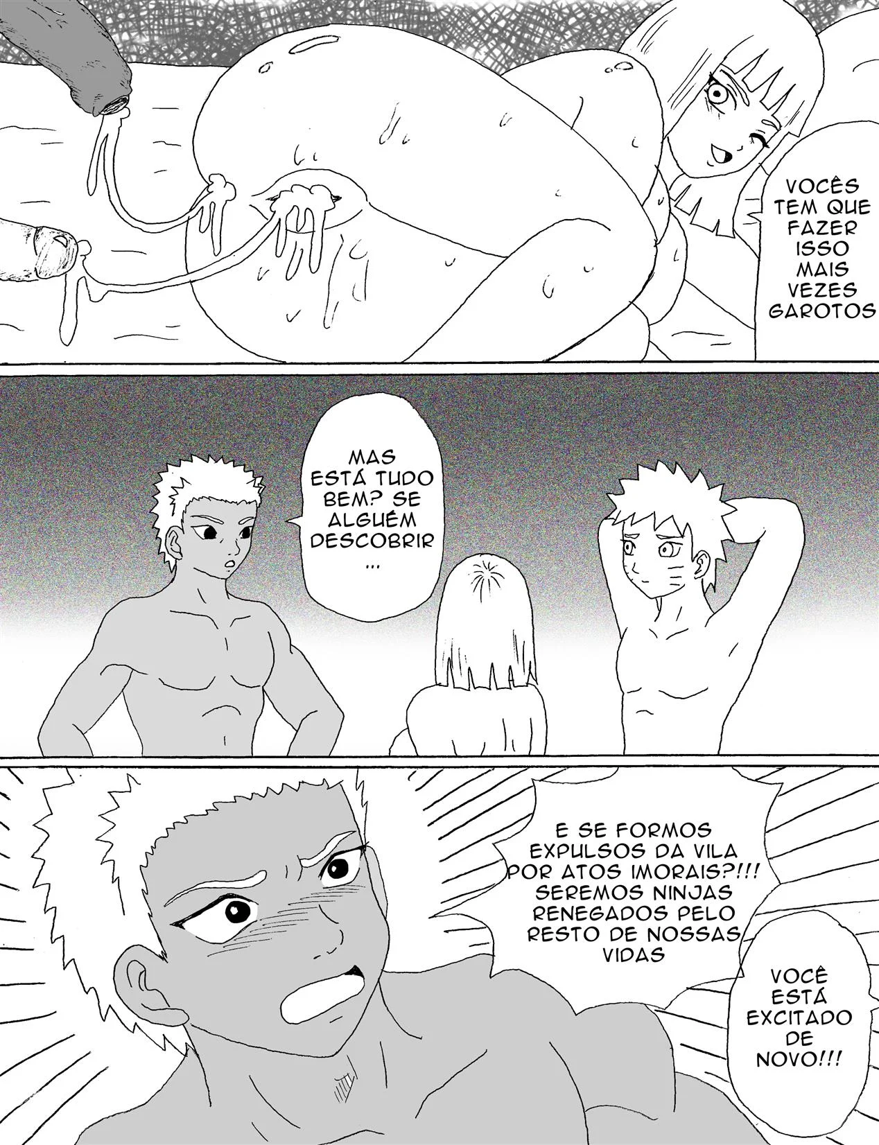 Exploração Proibida de Samui: Sexo Explicito com os Amigos de Naruto