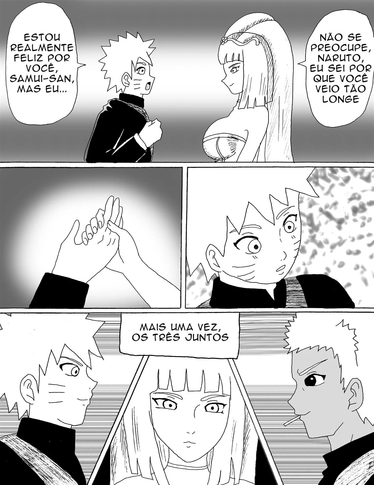 Exploração Proibida de Samui: Sexo Explicito com os Amigos de Naruto