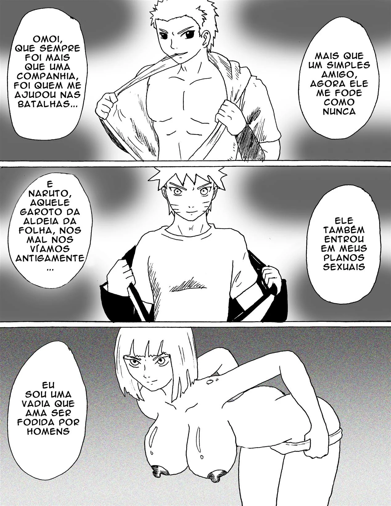 Exploração Proibida de Samui: Sexo Explicito com os Amigos de Naruto