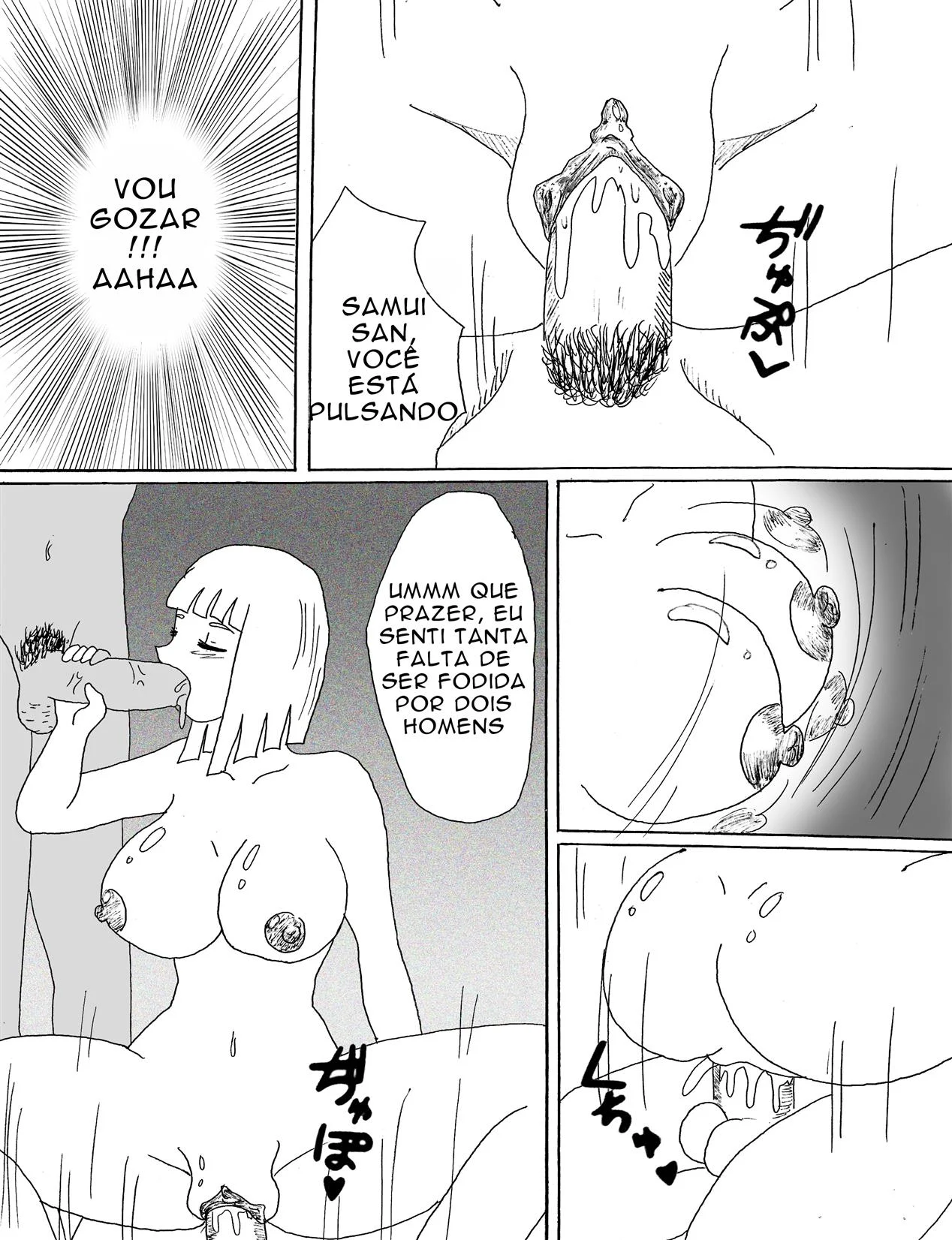 Exploração Proibida de Samui: Sexo Explicito com os Amigos de Naruto