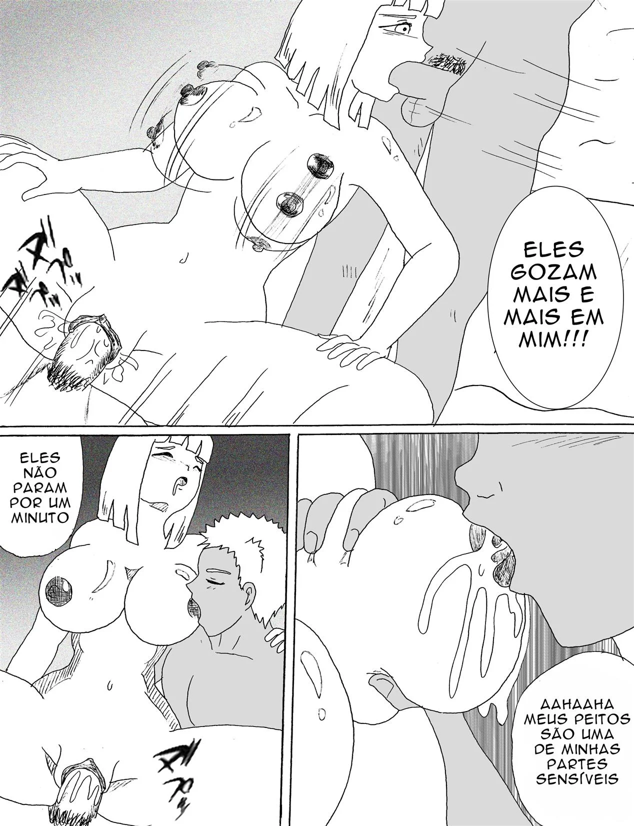 Exploração Proibida de Samui: Sexo Explicito com os Amigos de Naruto