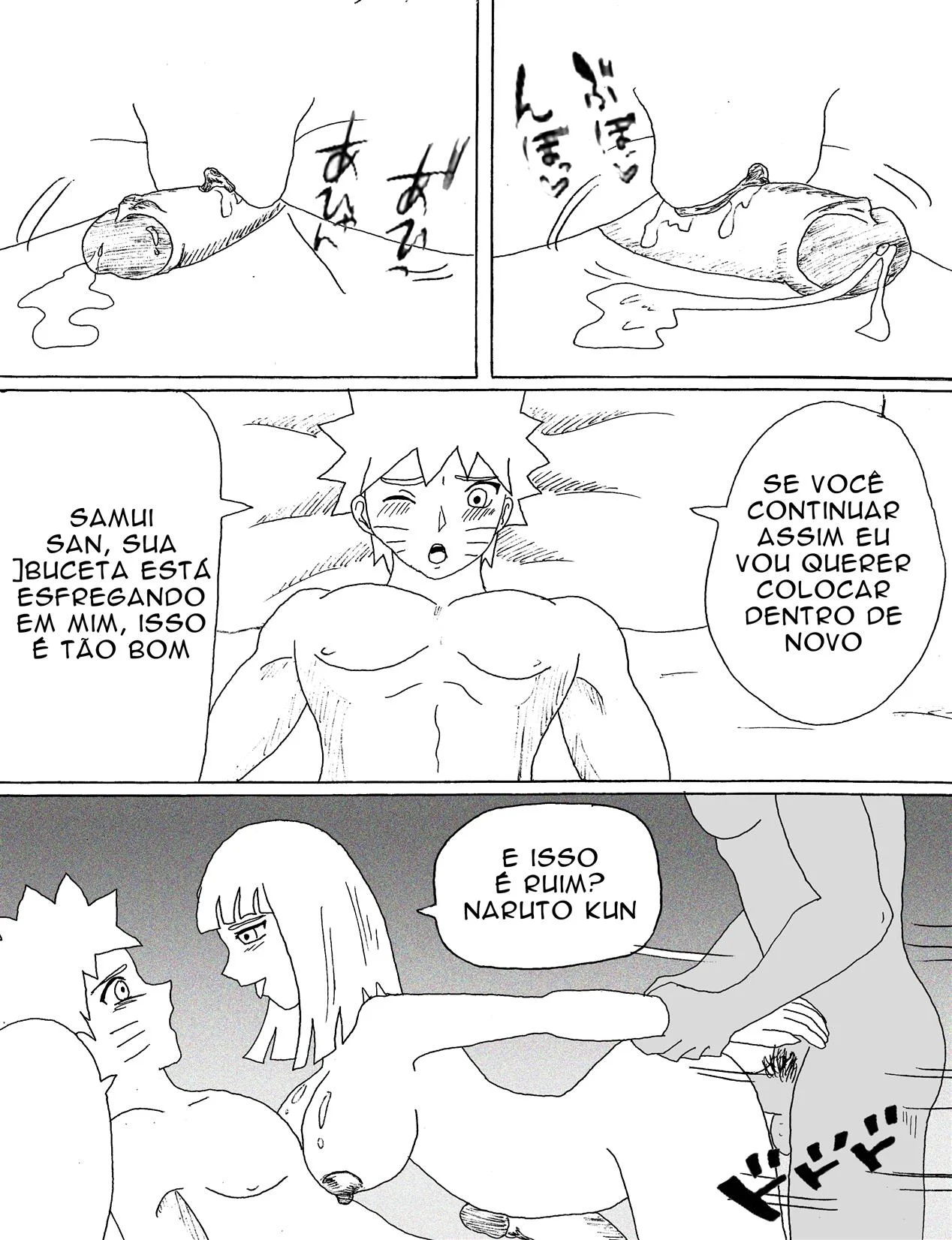 Exploração Proibida de Samui: Sexo Explicito com os Amigos de Naruto