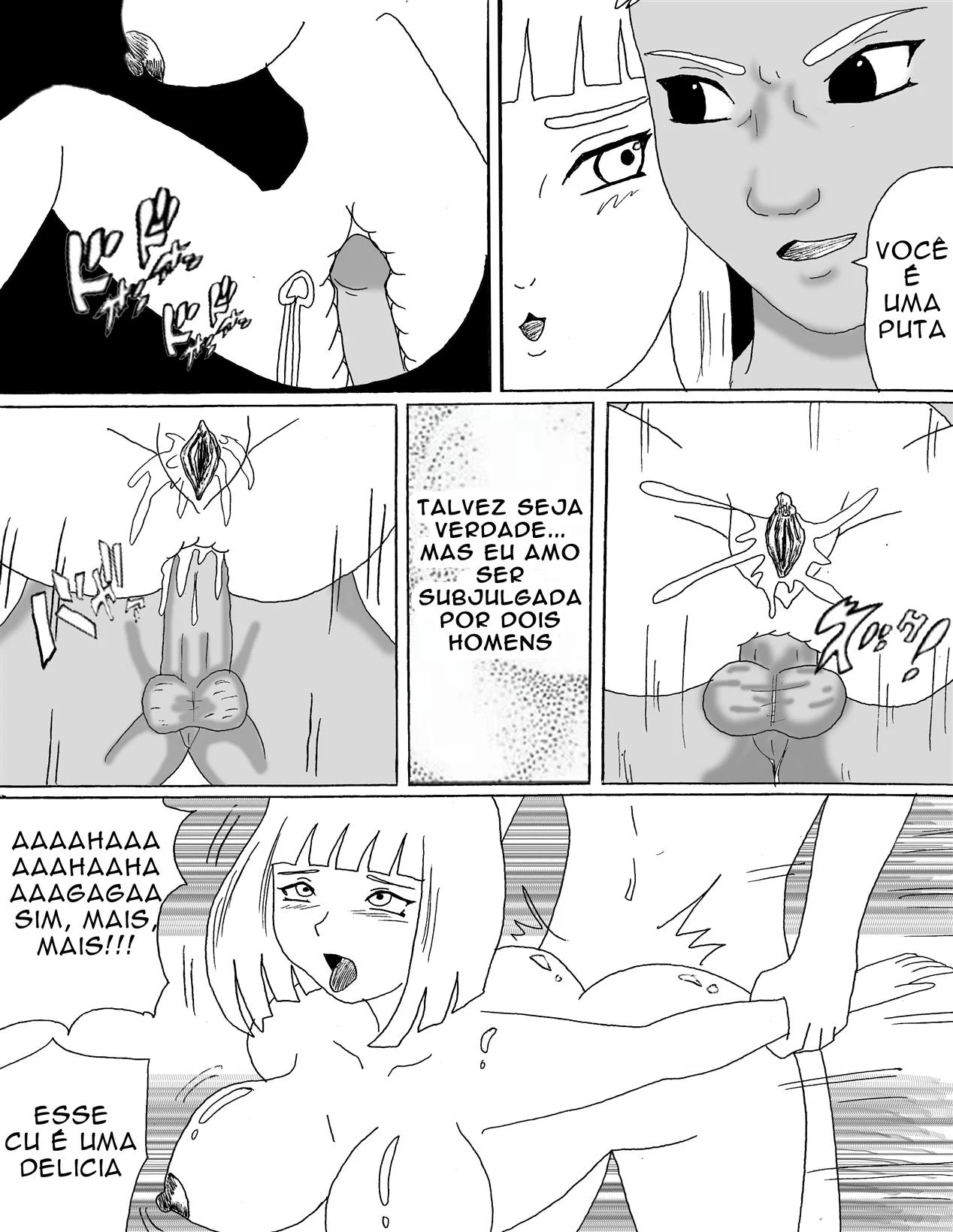 Exploração Proibida de Samui: Sexo Explicito com os Amigos de Naruto