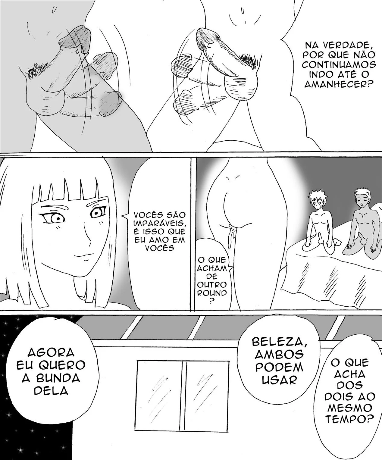 Exploração Proibida de Samui: Sexo Explicito com os Amigos de Naruto