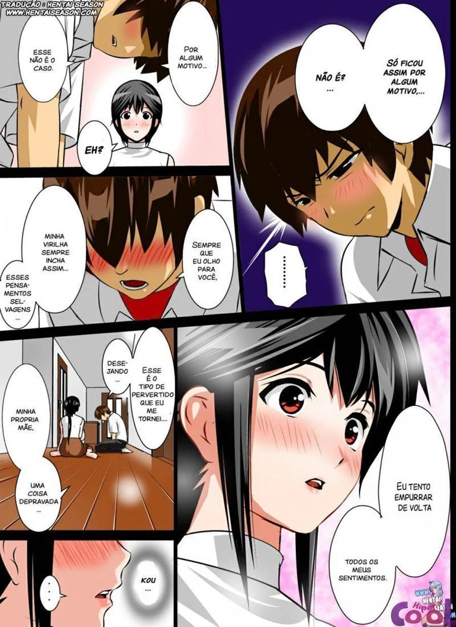 Mamãe Exibe os Grandes Seios Para Seu Filho Em Cenas Proibidas