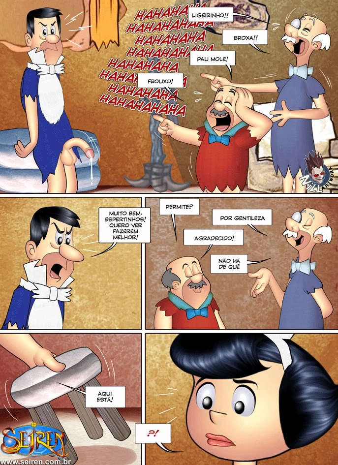 Fred e Vilma: Aventuras Sensuais na Idade da Pedra em HQ Erótica Explícita