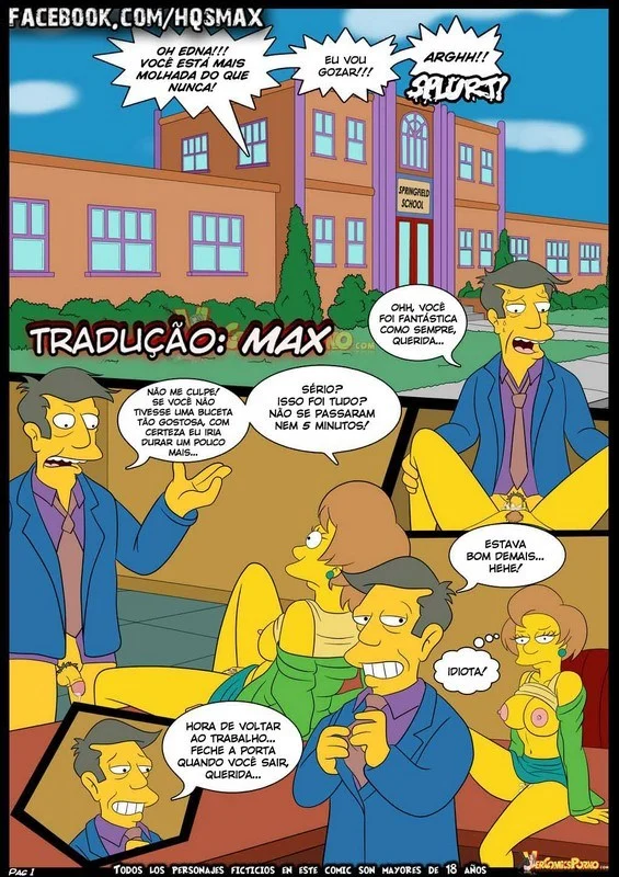 Orgia Explícita dos Simpsons: Série Hentai Proibida em Quadrinhos Eróticos