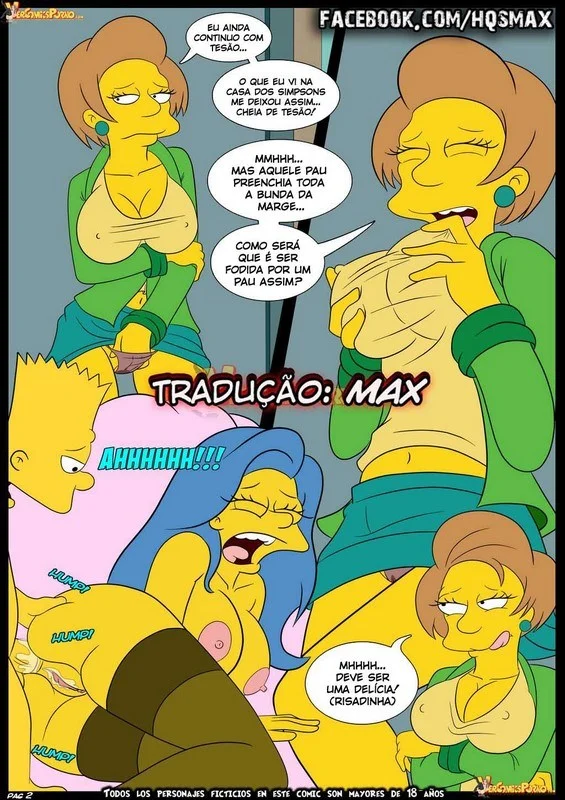 Orgia Explícita dos Simpsons: Série Hentai Proibida em Quadrinhos Eróticos