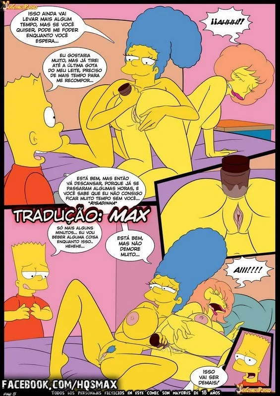Orgia Explícita dos Simpsons: Série Hentai Proibida em Quadrinhos Eróticos
