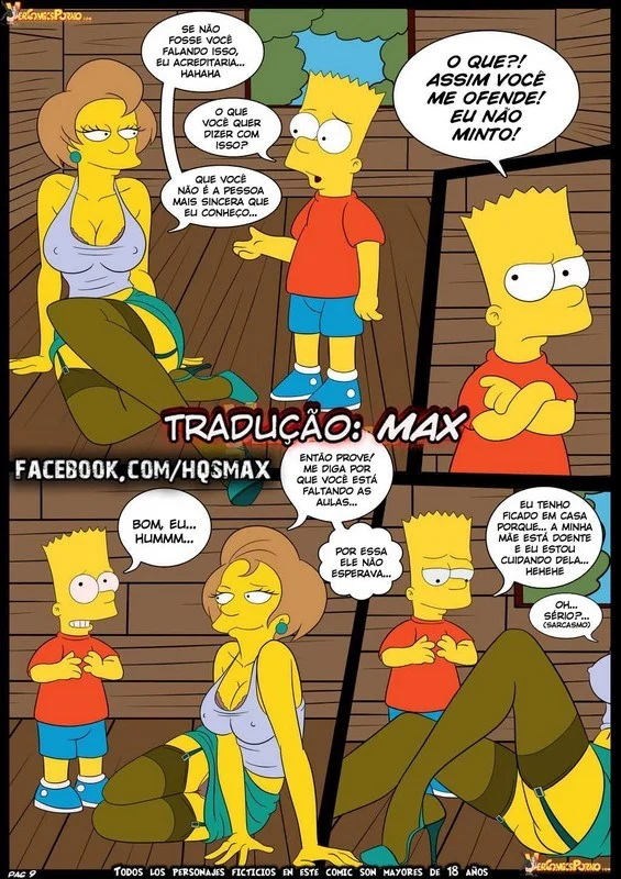 Orgia Explícita dos Simpsons: Série Hentai Proibida em Quadrinhos Eróticos