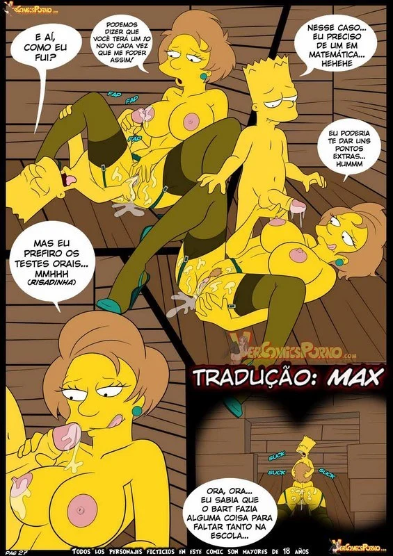 Orgia Explícita dos Simpsons: Série Hentai Proibida em Quadrinhos Eróticos