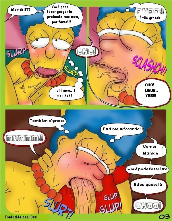 Bart fode a mãe gostosa em HQ pornô proibida dos Simpsons