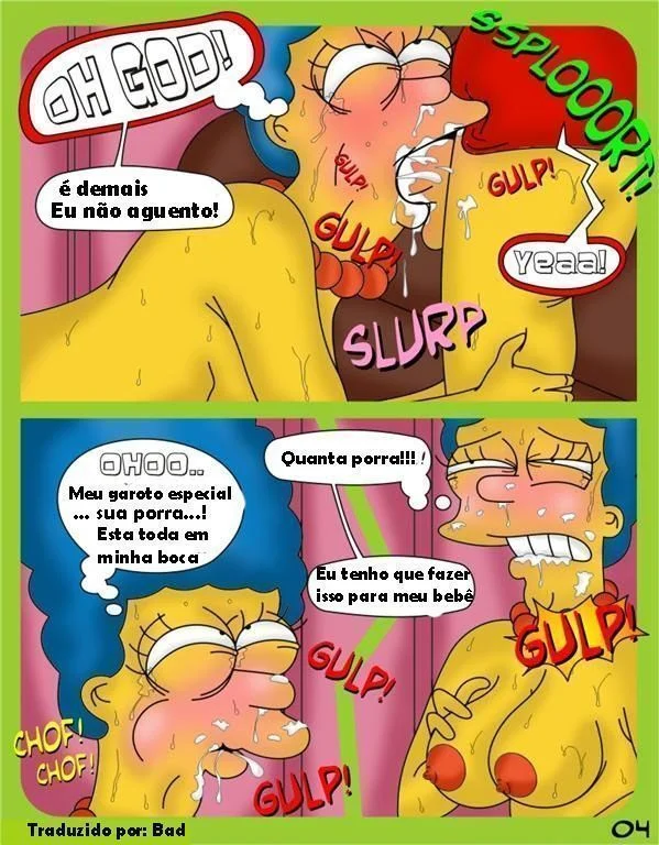 Bart fode a mãe gostosa em HQ pornô proibida dos Simpsons