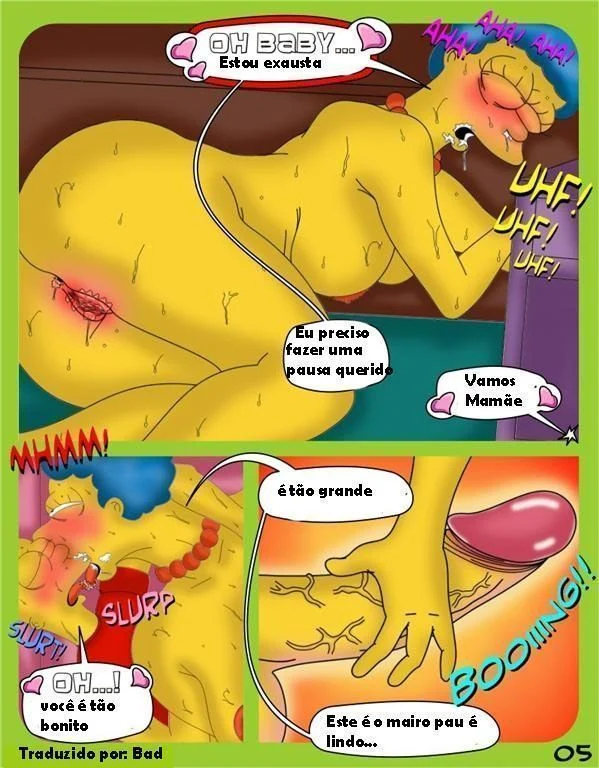 Bart fode a mãe gostosa em HQ pornô proibida dos Simpsons