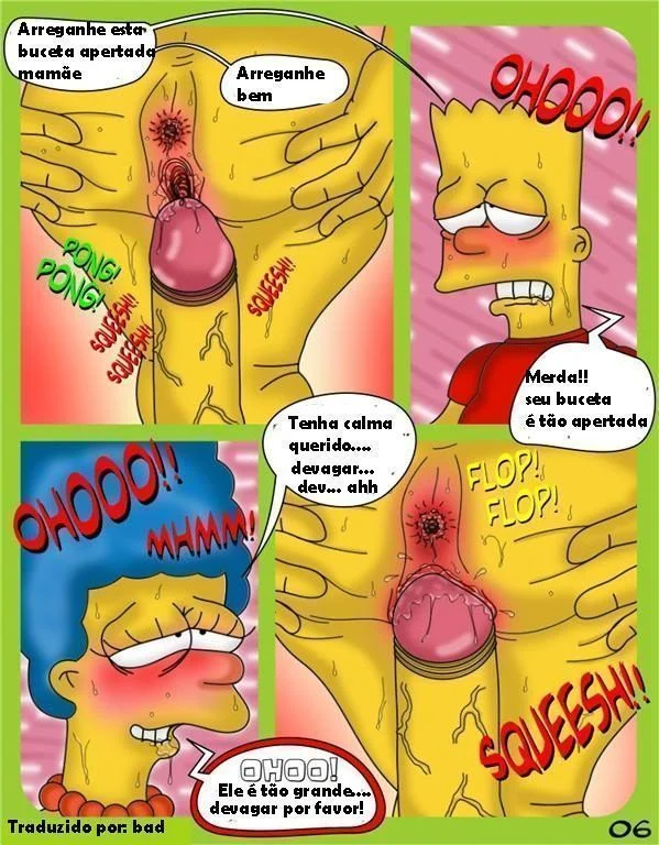 Bart fode a mãe gostosa em HQ pornô proibida dos Simpsons