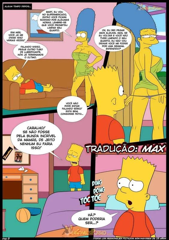 Simpsons Transam com Tesão Insano: Quadrinhos Eróticos e Sexo Obsceno