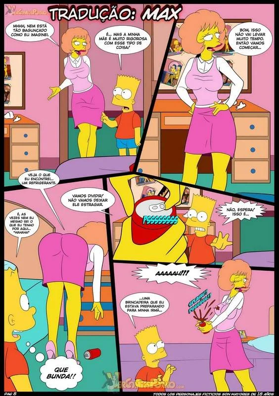 Simpsons Transam com Tesão Insano: Quadrinhos Eróticos e Sexo Obsceno