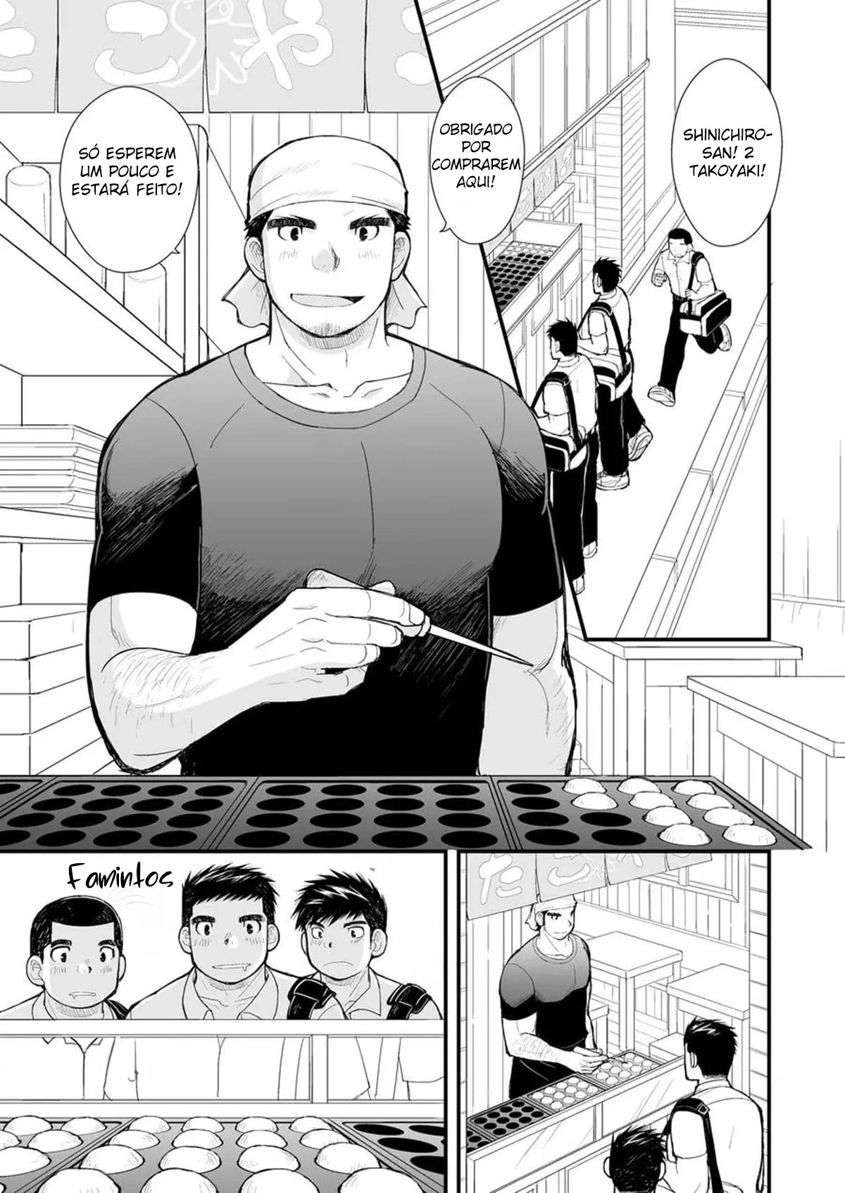 Delícia Explícita: Takoyakis Picantes com Shinichiro em Yaoi Ardente