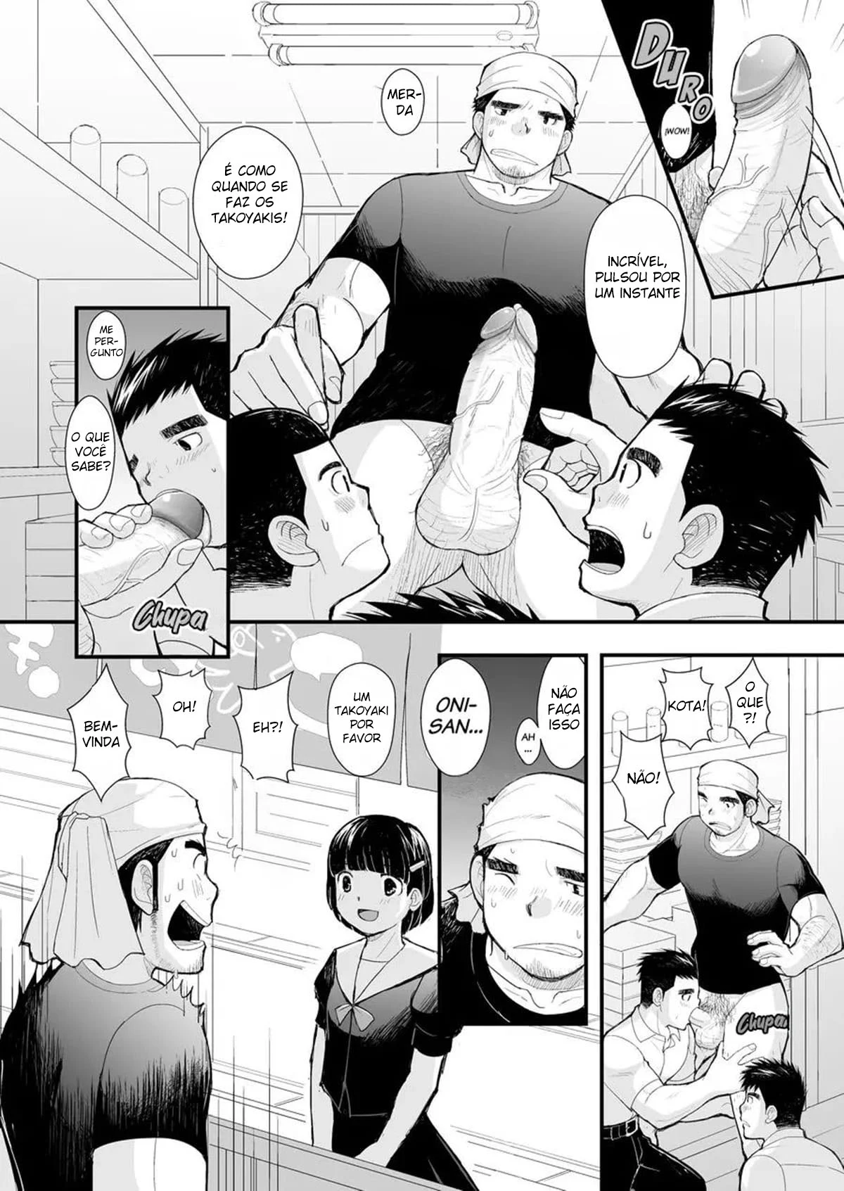 Delícia Explícita: Takoyakis Picantes com Shinichiro em Yaoi Ardente