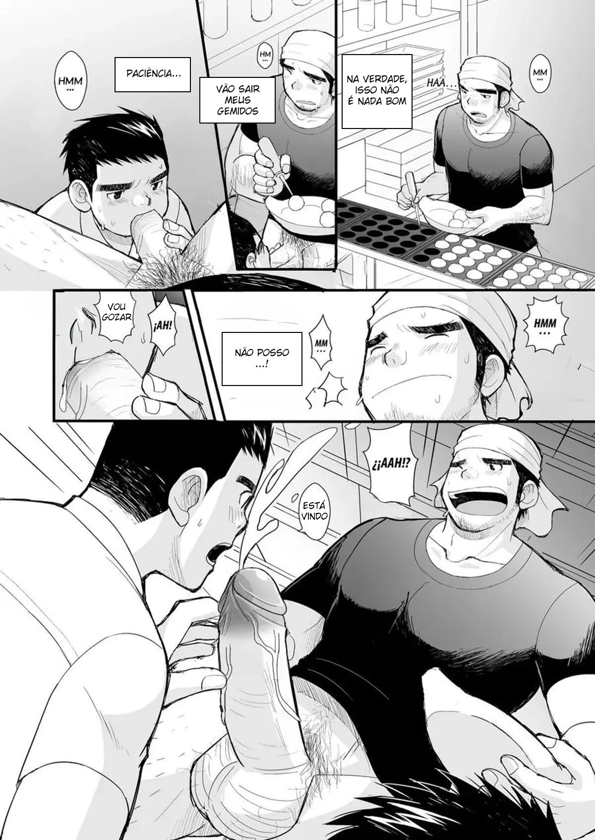 Delícia Explícita: Takoyakis Picantes com Shinichiro em Yaoi Ardente