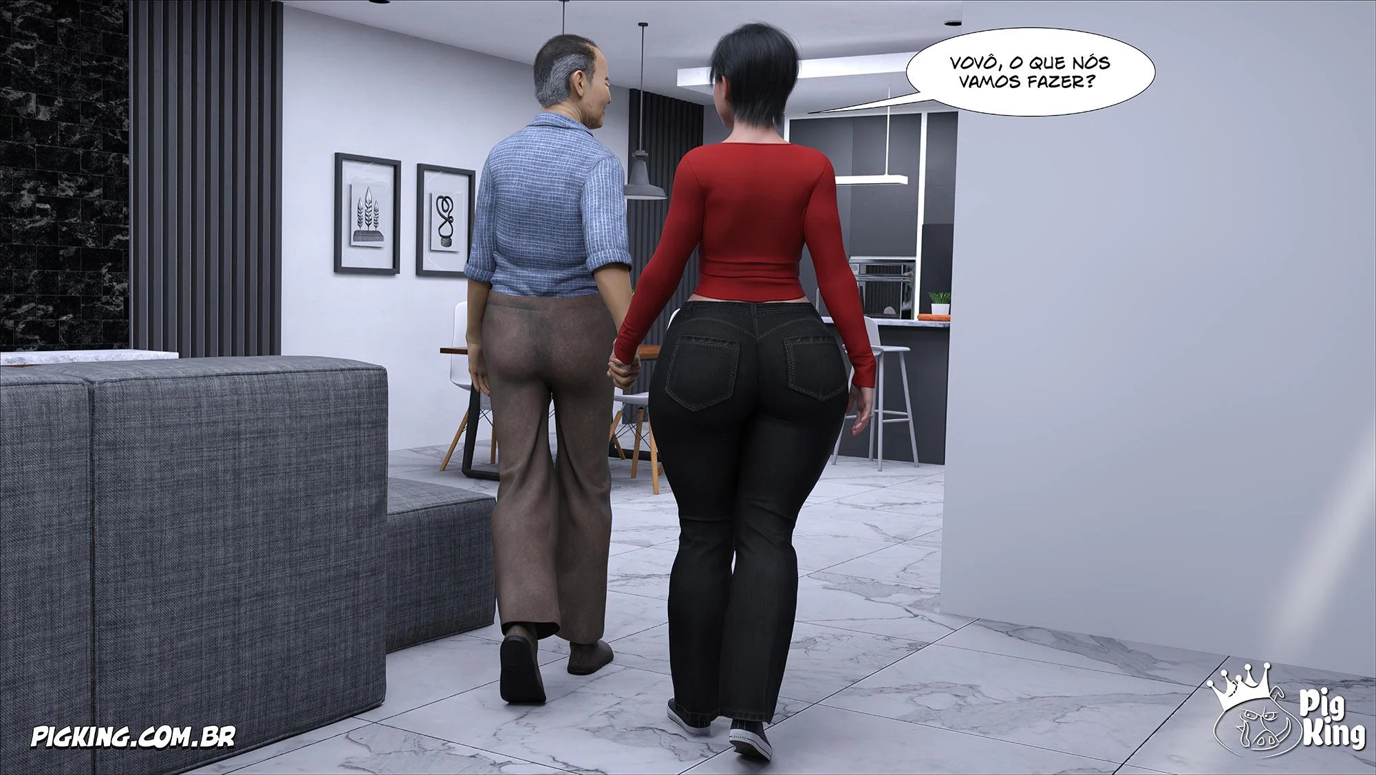 Safadeza da Família Kobayashi: Hentai 3D Explícito e Picante