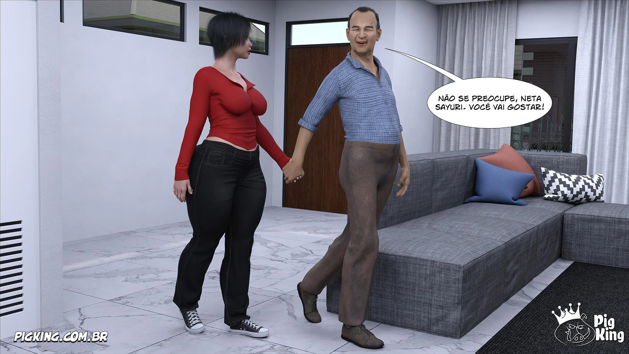 Safadeza da Família Kobayashi: Hentai 3D Explícito e Picante