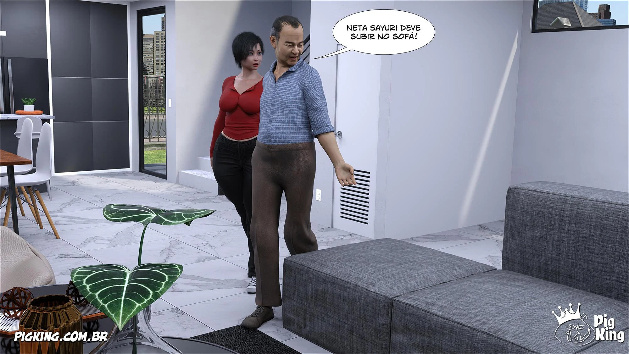 Safadeza da Família Kobayashi: Hentai 3D Explícito e Picante