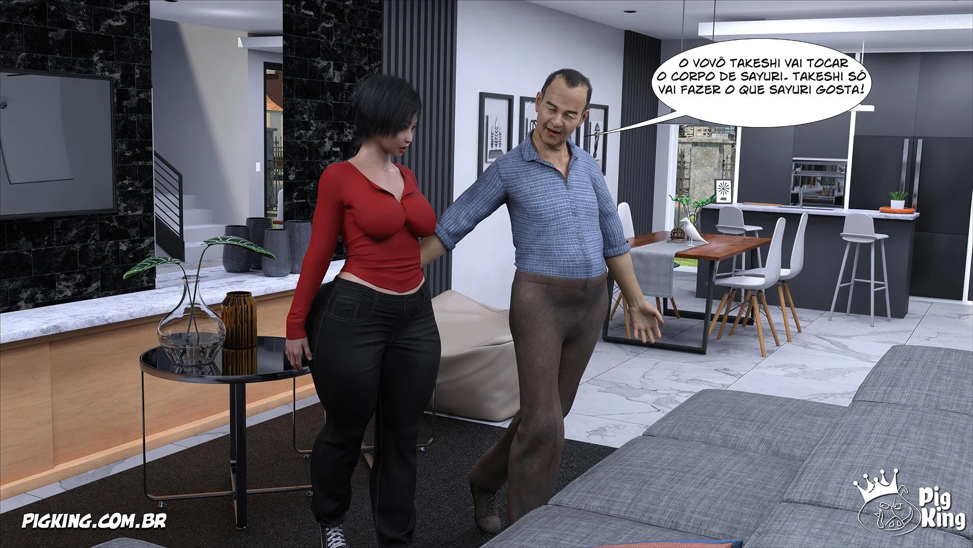 Safadeza da Família Kobayashi: Hentai 3D Explícito e Picante